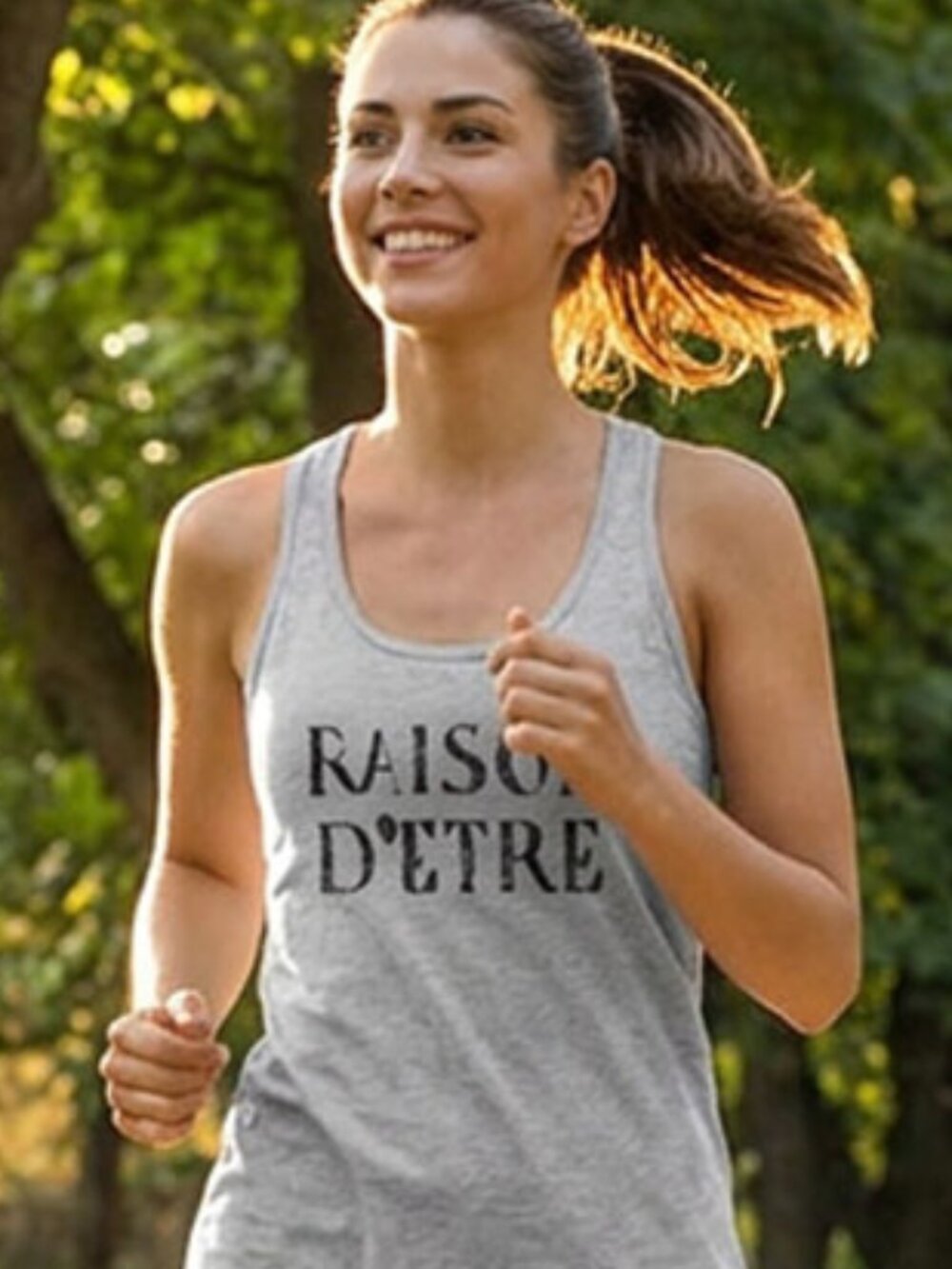RAISON D'ETRE athletic heather tank racerback Liz from Shrinking